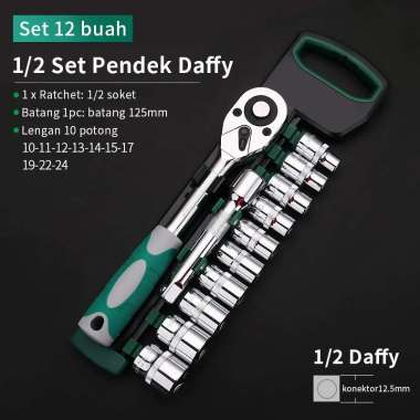Kunci Sok Set CR-V 12 PCS-Kunci S 72gigi