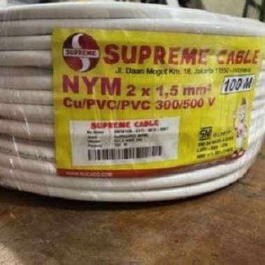 KABEL NYM SUPREME 2X1,5 M KABEL LISTRIK TUNGGAL HARGA METERAN PERMETER
