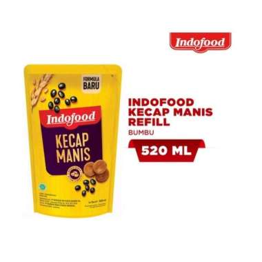 Indofood Kecap Manis Refill 520ml - Manis dan Gurih