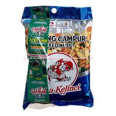 Dua Kelinci Kacang Campur Mixed Nuts 2 kelinci Kacang Koro 65gr Broad Beans Pedas merah