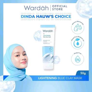 Wardah Lightening Blue Clay Mask 50gr Masker Wajah