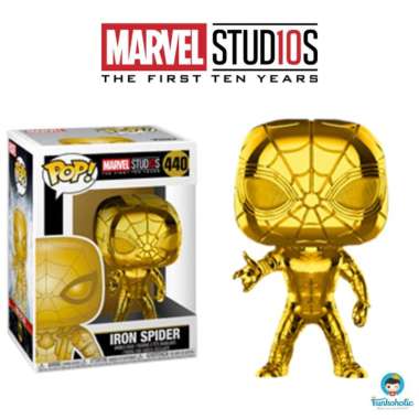 Funko POP! Marvel Studios The First Ten Years Iron Spider Gold Chrome