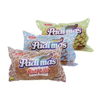 Padi Mas ROTI LILIT - Roti Manis Isi Krim - 60 gr COKLAT