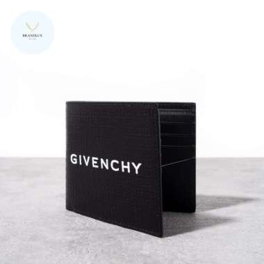 GIVENCHY 4G Embossed Bifold Wallet Black - 100% Authentic