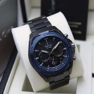 JAM TANGAN PRIA ALEXANDRE CHRISTIE AC 6664 / AC6664 RANTAI ORIGINAL BLACK BLUE