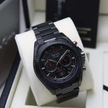 JAM TANGAN PRIA ALEXANDRE CHRISTIE AC 6664 / AC6664 RANTAI ORIGINAL FULL BLACK