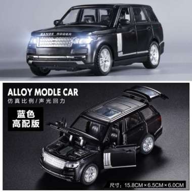 TWH LAND Rover / RANGE Rover Skala 1:32 Diecast MiniAuto Mobil Mainan 32 RR Hitam