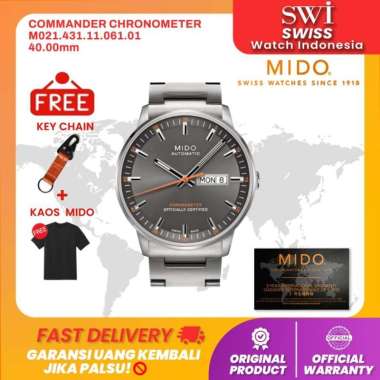 Jam Tangan Pria Mido M021.431.11.061.01 Commander Chronometer