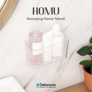 Dekoruma HOMU Keranjang Kamar Mandi dengan Suction Holder