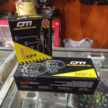 lampu duromoto M3 lampu led lampu tembak motor headlamp M3 + RELAY + SAKLAR