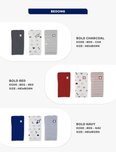 Fluffy Bedong Bayi isi 3pcs Warna dan Motif Random