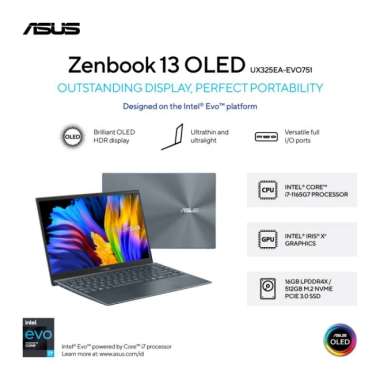 ASUS ZenBook 13 UX325EA-EVO751 Intel® Evo™ - Pine Grey