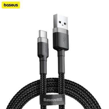 Baseus Cafule Kabel Charger USB A to Type C 1M - CATKLF-B Red+Black