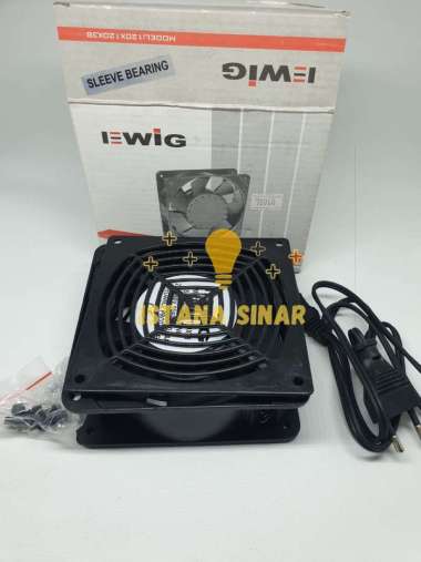 fan /kipas / blower Ewig 4 inch + cover depan belakang + kabel colokan