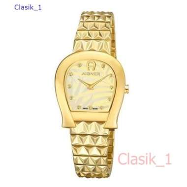 Original 100% Jam Wanita AIGNER Carrara A154207 Gold Made in Swiss Garansi Resmi 2 Tahun