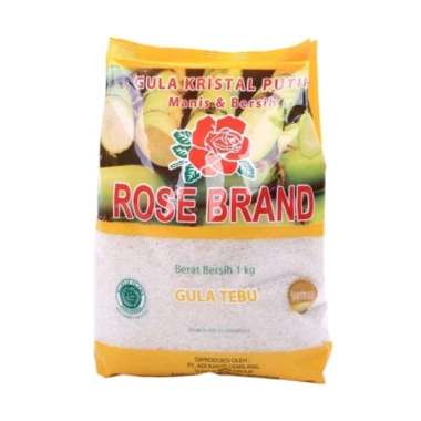 Gula Pasir Rosebrand Gula Tebu Kuning 1kg x 20pcs /dus / karton/ball