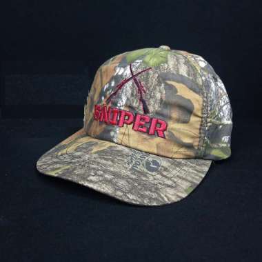 TOPI CAMO BORDIR SNIPER - TOPI BASEBALL CAMO - TOPI HUNTING (TBF)