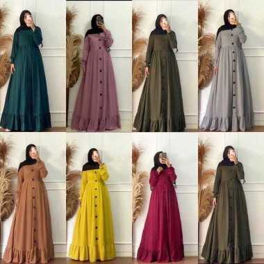 Alesha Gamis Maxy Dress Wanita PREMIUM BERKUALITAS Putih