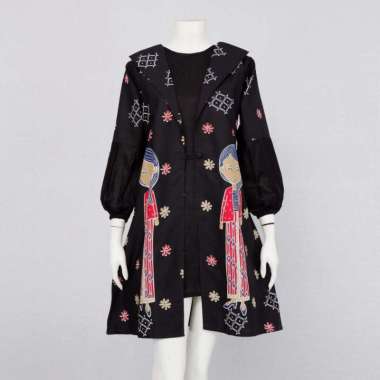 TUNIK PERTIWI 03 | TUNIK BATIK SEMI BLEZER MOTIF MBOK JAMU XXL Mbok jamu hitam