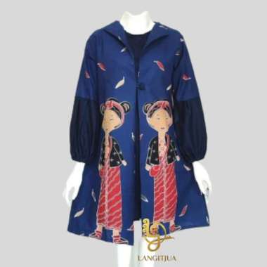 TUNIK PERTIWI 03 | TUNIK BATIK SEMI BLEZER MOTIF MBOK JAMU XL mbok jamu dongker