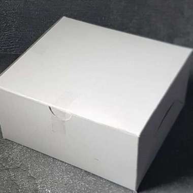 FUJI DUS SNACK PUTIH POLOS 12x12CM ISI 25PCS,UNTUK MEMBUNGKUS SNACK