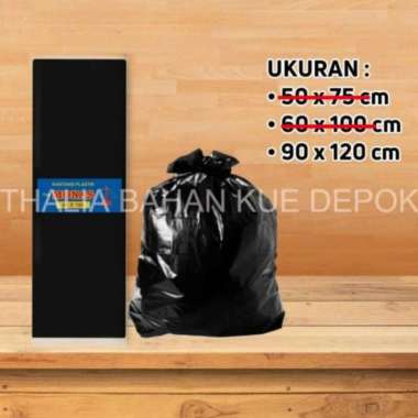MONAS PLASTIK SAMPAH/TRASH BAG HITAM 90x120 = 1PACK