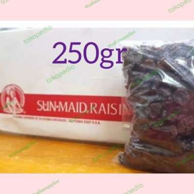 SUNMAID RAISIN/KISMIS DARK 250GR, CAMPURAN MAKANAN/MINUMAN/ICE CREAM