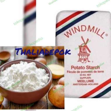 WINDMILL POTATO STARCH/TEPUNG PATI KENTANG PACKING 1KG.