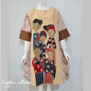 PONCOWATI TUNIK WINGS BATIK SOLO ASLI Coksu 2