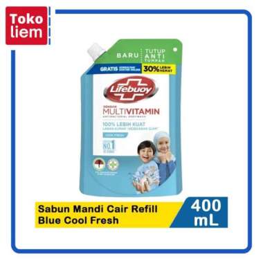 Lifebuoy Sabun Mandi Cair Blue Cool Fresh 400Ml