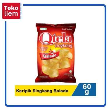 Qtela Keripik Singkong Balado 60G