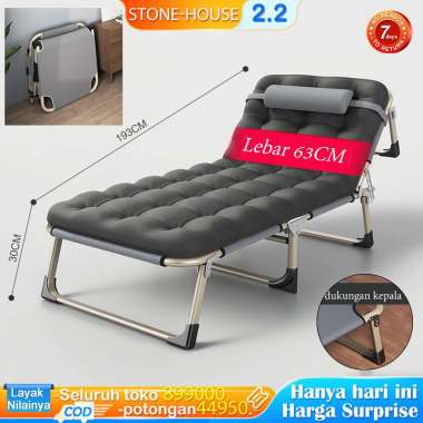 Tempat Tidur Lipat Ranjang Lipat F 4 leg-grey（+Kasur）