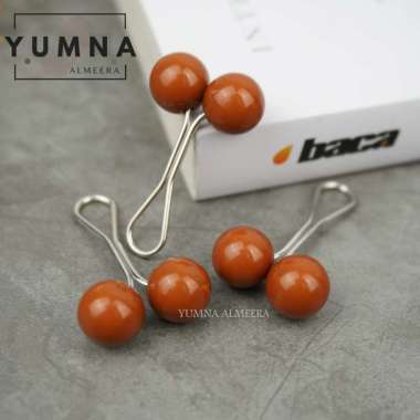Bross Tuspin Dagu Pastel Turkey Hijab Model Klip Jepit Peniti Turki Turkey Multiwarna BROWNY