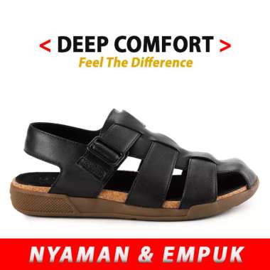 HM43 SANDAL PRIA HUSH PUPPIES ORIGINAL SENDAL SLINGBACK KULIT ASLI ORI HITAM BLACK