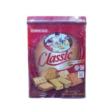 Promo Harga Khong Guan Classic Assorted Biscuit Persegi 600 gr - Blibli