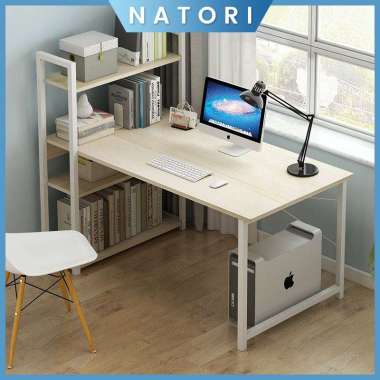 NATORI Meja Komputer Minimalis Me meja+rak 100cm