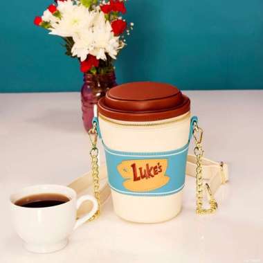 Loungefly Gilmore Girls Luke's Diner To-Go Coffee Cup Crossbody Bag