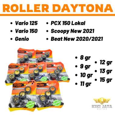 Roller Racing Daytona Vario 125 Vario 150 PCX 150 Genio Beat Deluxe 15gr 3pcs 4538