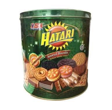Biskuit Hatari Assorted Kaleng Bulat