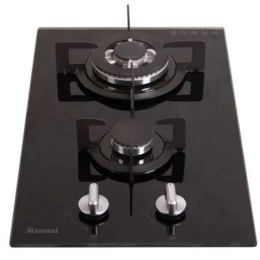 Rinnai Kompor Gas Tanam Kaca 2 Tungku Rinai RB 312 NGB RB312 NGB