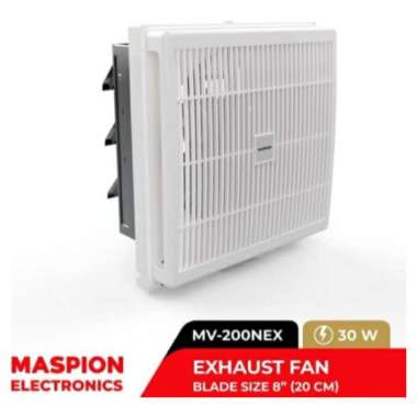 Exhaust Fan MASPION [MV - 200 NEX] Penghisap Asap Dapur Garansi Resmi