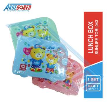 Aksesoren Wadah Bekal Sunlife [Tori Lunch Box 043] / Tempat Makan Karakter / Kotak Makanan Plastik R