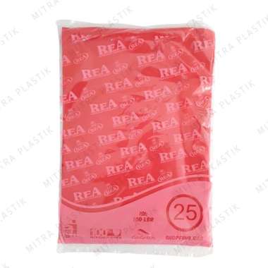Plastik HD Tanpa Plong 25x35 REA Kantong Kresek Packing Online Shop Shopping Bag Tebal Silver Murah Merah 25x35