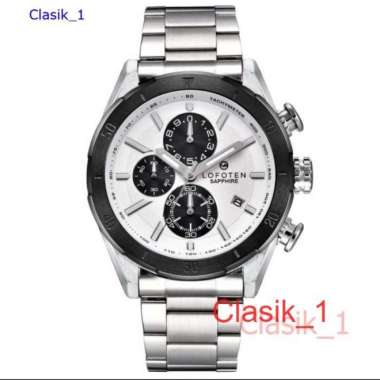 Original 100%!! Jam Tanagn Pria LOFOTEN F-6517 6517 Sapphire silver