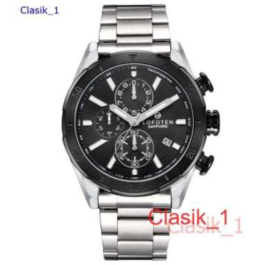 Original 100%!! Jam Tanagn Pria LOFOTEN F-6517 6517 Sapphire silver black