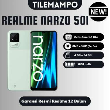 Realme Narzo 50i RAM 4/64 GB Garansi Resmi Hijau