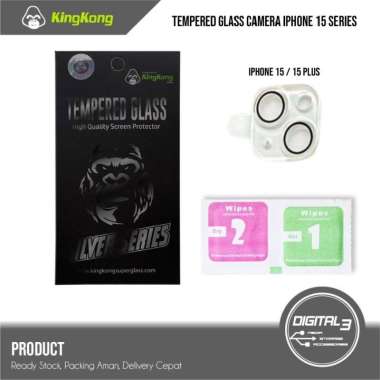 KingKong Tempered Glass Camera Iphone 15 Plus Pro Max Lens Guard 15 / 15 PLUS