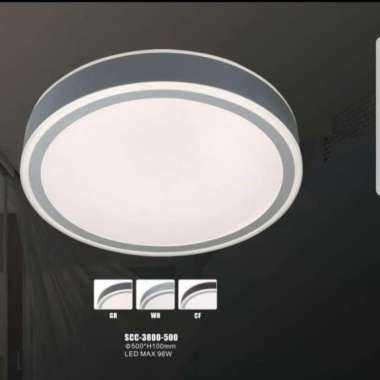 FL 3800/50 LAMPU PLAFON HIAS MINIMALIS LED BULAT 50CM KAMAR TIDUR Putih