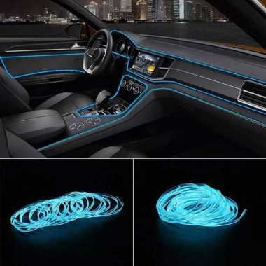 ZUJIS Lampu Hias Neon Flex Car Interior LED Strip EL Light USB 12V