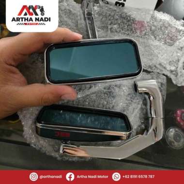 Spion Tanduk Universal Segala Motor Kotak Chrome